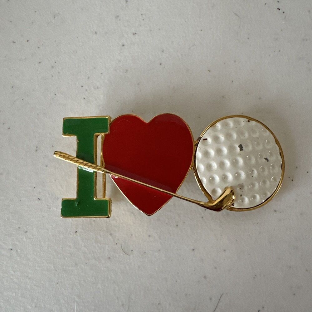 Vintage Dotty Smiths Golf Belt Buckle Golfer Design Brass Tone Collectible